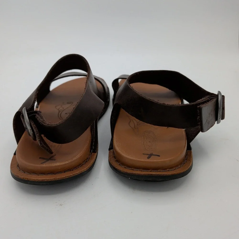KEEN Sofia 2 Strap Sandal 1020450 Womens Brown Leather Slingback Buckle Size 7.5